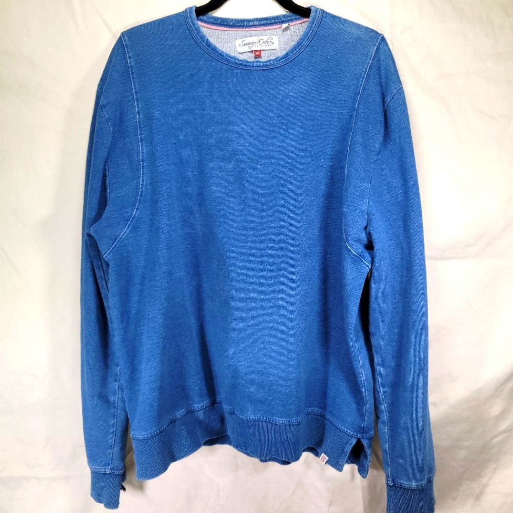 Sovereign Code Stretch Cotton Zip Cuff Oversizeb Denim Long Sleeve Top Size XL